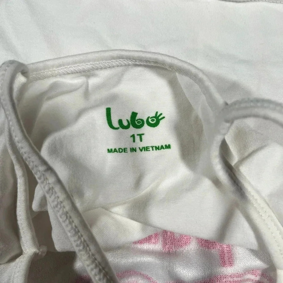 4/$20 Lubo & Clever Spaghetti Strap  White Shirt - Picture 4 of 4